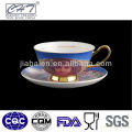 New design Egyptian style ceramic cup and saucer set